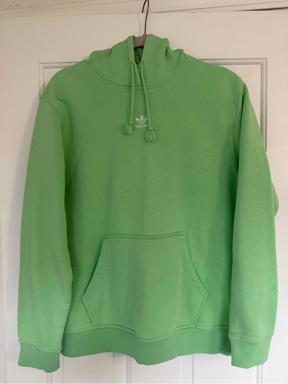 adidas Men's Light Green Crewneck Hoodie